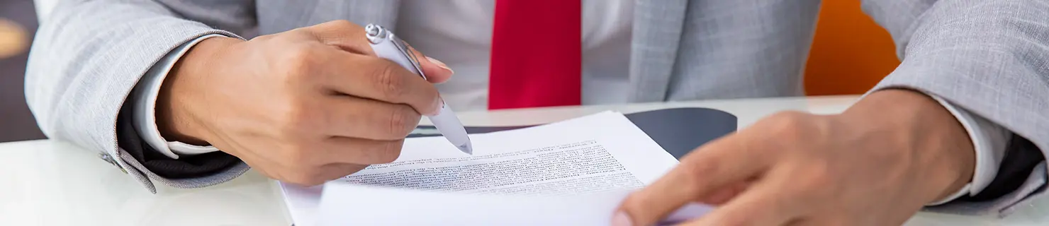 Lawyer studying the case of a cancellation of removal for non-permanent residents Lawyer studying the case of a cancellation of removal for non-permanent residents